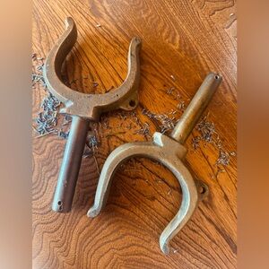 Vintage Bronze Oarlocks or Rowlocks Set of 2